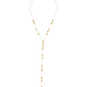 IPPOLITA 18K 750 YELLOW GOLD ONDA PEBBLE CHAIN LARIAT NECKLACE